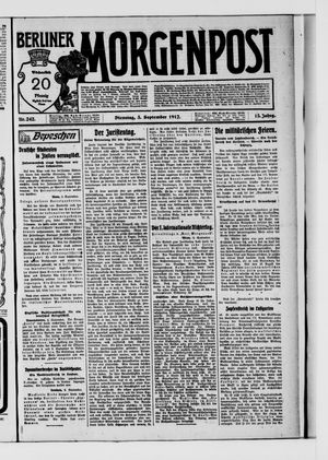Berliner Morgenpost on Sep 3, 1912