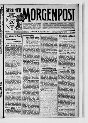 Berliner Morgenpost vom 04.09.1912