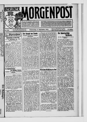 Berliner Morgenpost vom 05.09.1912