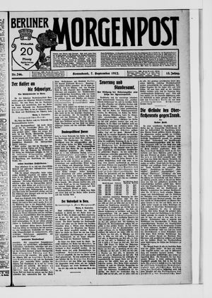 Berliner Morgenpost vom 07.09.1912