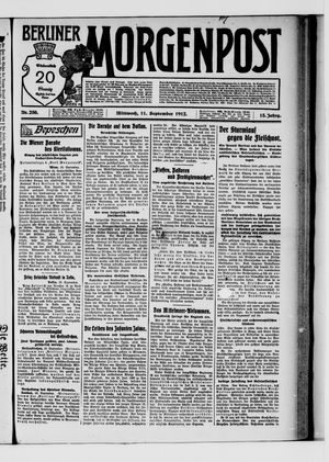 Berliner Morgenpost vom 11.09.1912