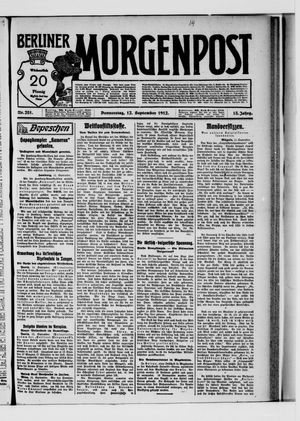 Berliner Morgenpost vom 12.09.1912