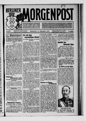Berliner Morgenpost vom 14.09.1912