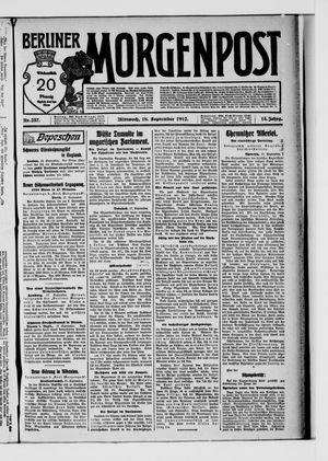 Berliner Morgenpost vom 18.09.1912