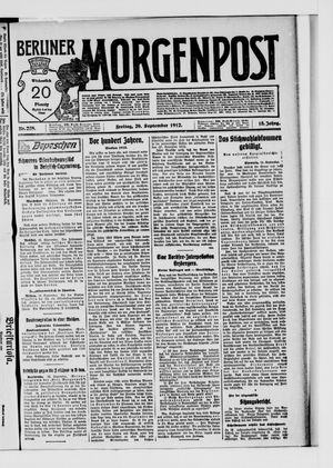 Berliner Morgenpost vom 20.09.1912