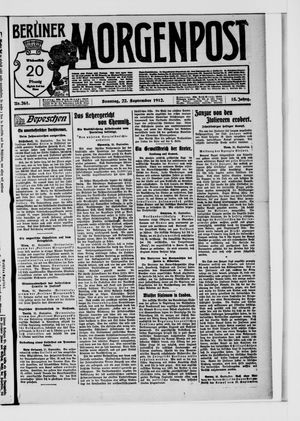 Berliner Morgenpost vom 22.09.1912