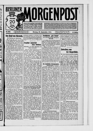 Berliner Morgenpost vom 23.09.1912