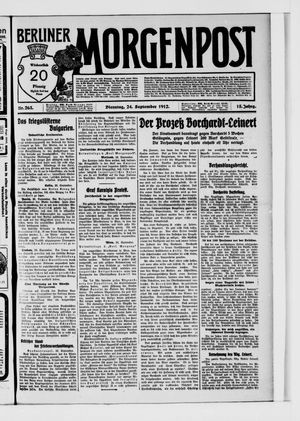Berliner Morgenpost vom 24.09.1912