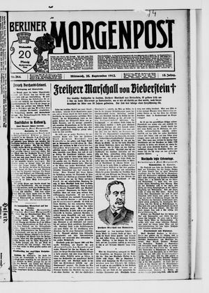 Berliner Morgenpost on Sep 25, 1912