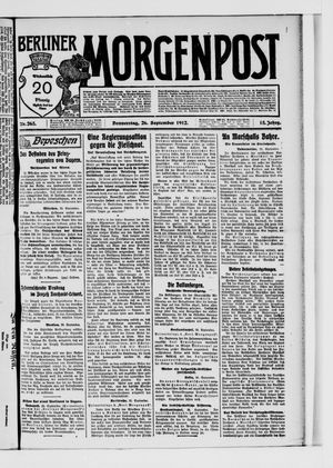 Berliner Morgenpost vom 26.09.1912