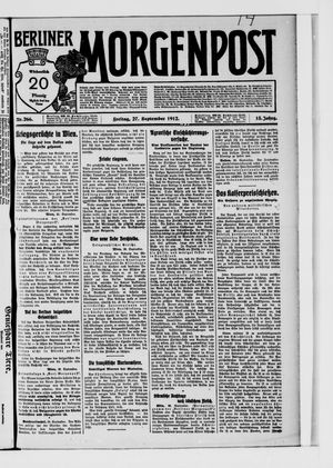 Berliner Morgenpost vom 27.09.1912