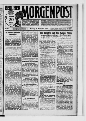 Berliner Morgenpost vom 29.09.1912