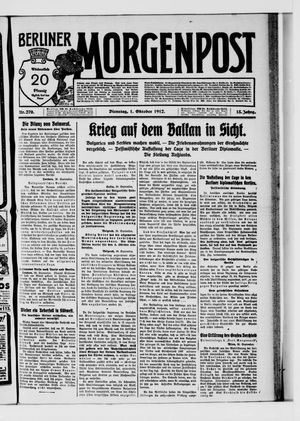 Berliner Morgenpost vom 01.10.1912
