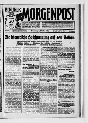 Berliner Morgenpost vom 03.10.1912