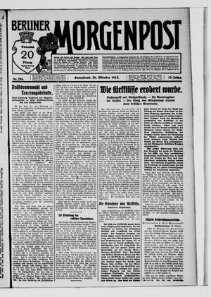 Berliner Morgenpost vom 26.10.1912