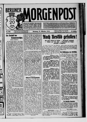 Berliner Morgenpost vom 27.10.1912