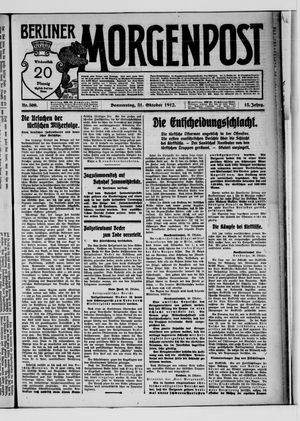 Berliner Morgenpost vom 31.10.1912