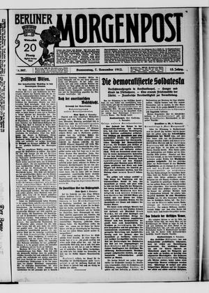 Berliner Morgenpost vom 07.11.1912