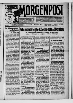 Berliner Morgenpost vom 09.11.1912