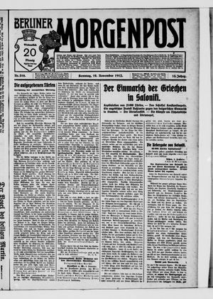 Berliner Morgenpost vom 10.11.1912