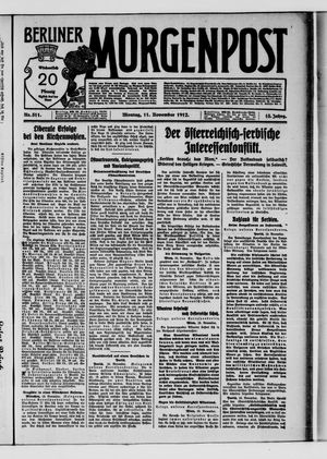 Berliner Morgenpost vom 11.11.1912