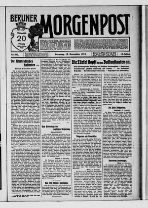 Berliner Morgenpost vom 12.11.1912