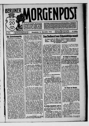 Berliner Morgenpost vom 16.11.1912