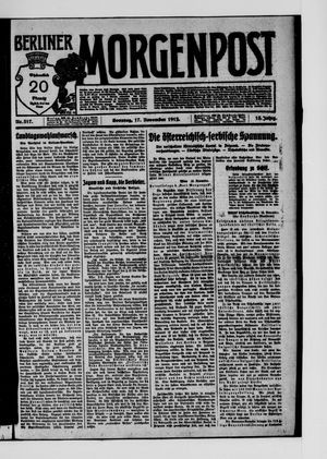 Berliner Morgenpost vom 17.11.1912