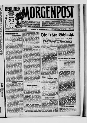 Berliner Morgenpost vom 18.11.1912