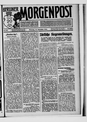 Berliner Morgenpost vom 19.11.1912