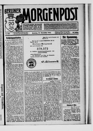 Berliner Morgenpost vom 24.11.1912