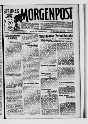Berliner Morgenpost vom 25.11.1912