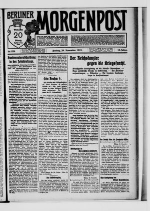 Berliner Morgenpost vom 29.11.1912