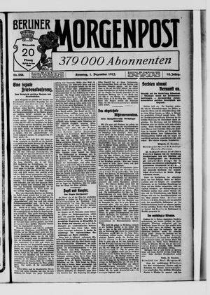 Berliner Morgenpost vom 01.12.1912
