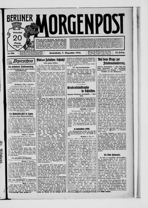 Berliner Morgenpost vom 07.12.1912