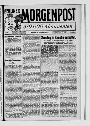 Berliner Morgenpost vom 08.12.1912