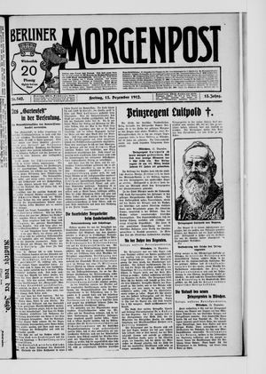 Berliner Morgenpost vom 13.12.1912