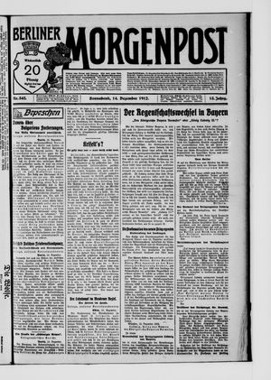Berliner Morgenpost vom 14.12.1912