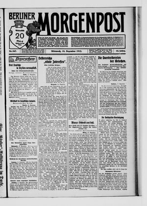 Berliner Morgenpost vom 18.12.1912