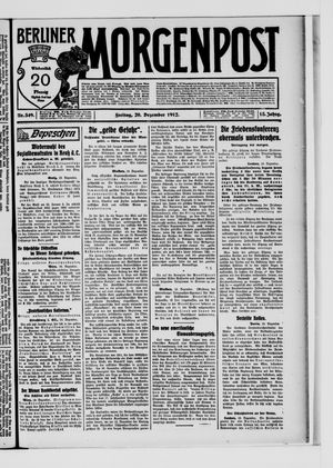 Berliner Morgenpost vom 20.12.1912