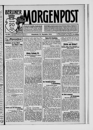 Berliner Morgenpost on Dec 21, 1912