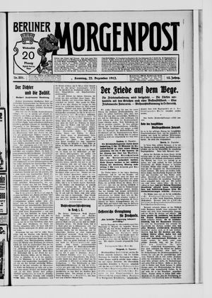 Berliner Morgenpost vom 22.12.1912