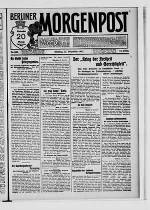 Berliner Morgenpost vom 23.12.1912