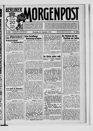 Berliner Morgenpost vom 24.12.1912