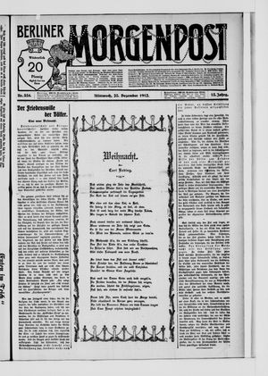 Berliner Morgenpost vom 25.12.1912