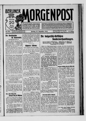 Berliner Morgenpost vom 27.12.1912