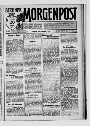 Berliner Morgenpost vom 30.12.1912