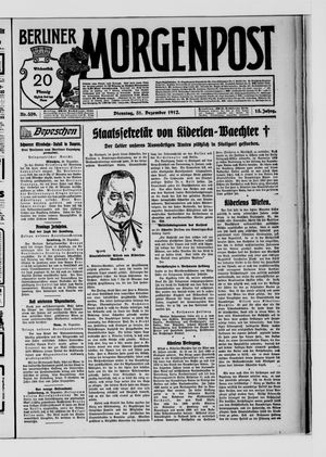 Berliner Morgenpost vom 31.12.1912