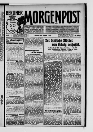 Berliner Morgenpost vom 10.01.1913