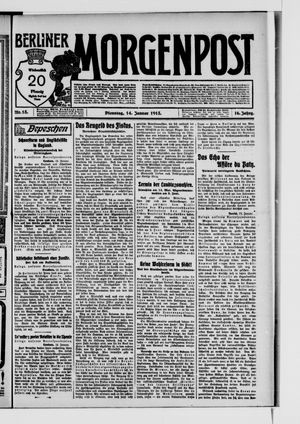 Berliner Morgenpost vom 14.01.1913